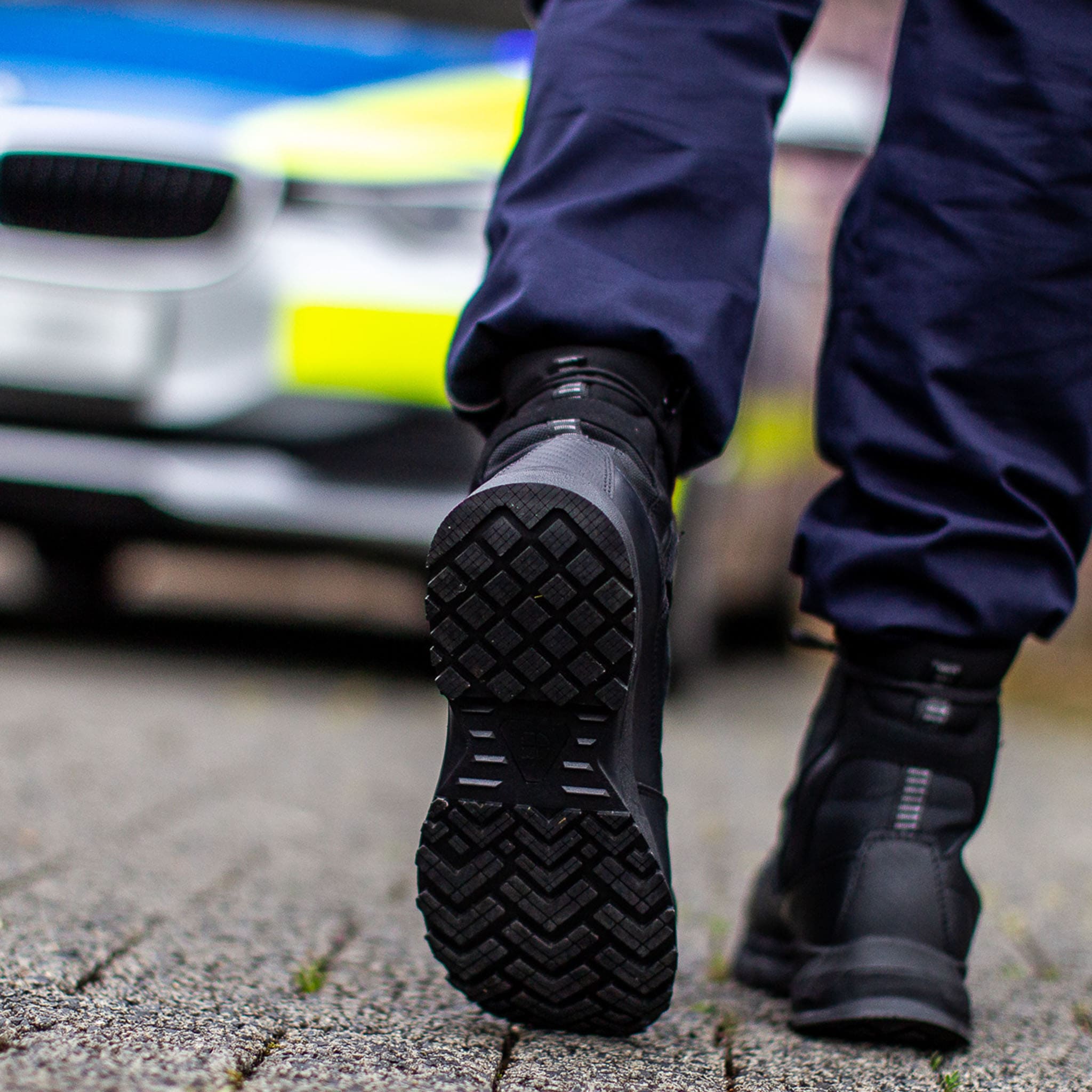 Slip Resistant Men's Police Boots & Shoes